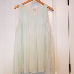 Rag &Bone chiffon pleated swing top